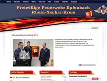 Tablet Screenshot of feuerwehr-epfenbach.de